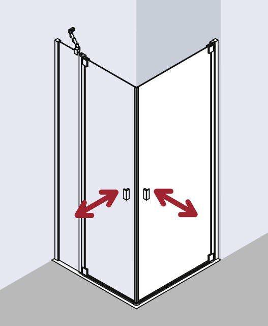 Kermi RAYA Eckeinstieg Pendeltüren - Halbteil RA 1ER/L-RA1ER075181AKM Kermi RAYA Eckeinstieg Pendeltüren - Halbteil RA 1ER/L-RA1ER075181AKM