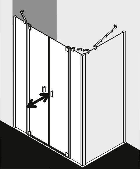 Kermi RAYA Pendeltür mit Festfeldern RA PTF-RAPTF120181AKM Kermi RAYA Pendeltür mit Festfeldern RA PTF-RAPTF120181AKM