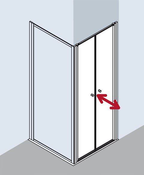 Kermi NOVA 2000 Pendeltür N2 PTD-N2PTD0701611KM