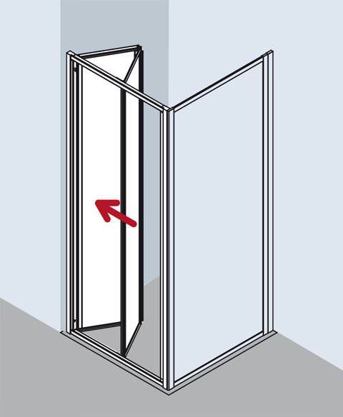 Kermi NOVA 2000 Falttür N2 FTD-N2FTD0701611KM