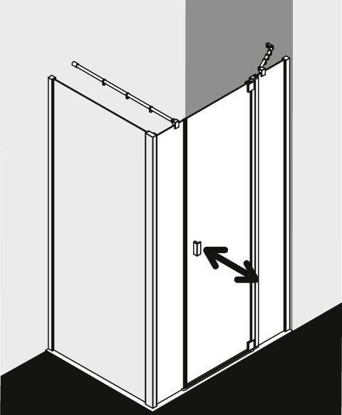 Kermi RAYA Pendeltür 1-flügelig mit Festfeldern RA 1AR/L-RA1AR100181AKM Kermi RAYA Pendeltür 1-flügelig mit Festfeldern RA 1AR/L-RA1AR100181AKM