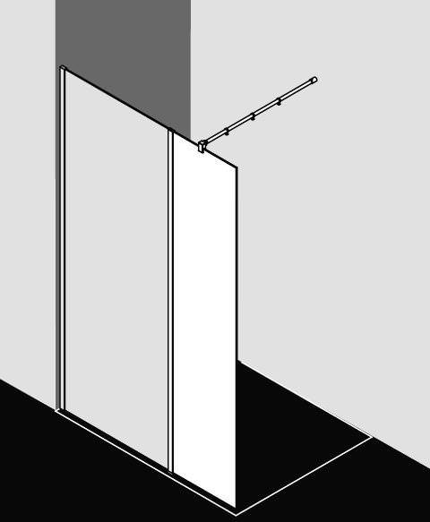 Kermi WALK-IN XB Festfeld in Flucht zur Kombination mit WALK-IN XB Duschwand XB WIH-XBWIH03020VAKM Kermi WALK-IN XB Festfeld in Flucht zur Kombination mit WALK-IN XB Duschwand XB WIH-XBWIH03020VAKM