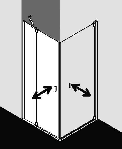Kermi RAYA Pendeltür 1-flügelig mit Festfeld RA 1NR/L-RA1NR075181AKM Kermi RAYA Pendeltür 1-flügelig mit Festfeld RA 1NR/L-RA1NR075181AKM