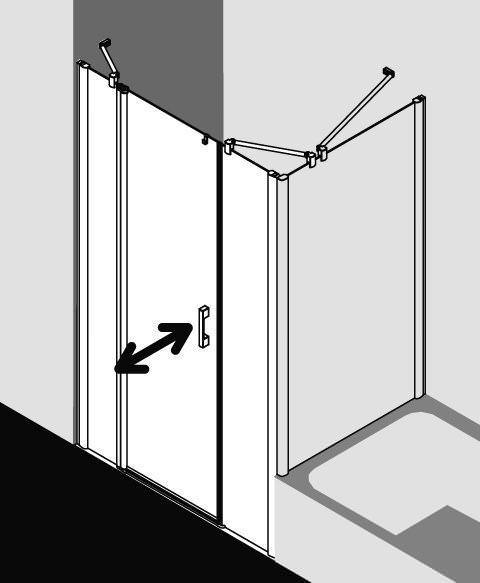 Kermi PEGA Pendeltür 1-flügelig mit Festfeldern PE 1AR/L-PE1AL10018VAKM Kermi PEGA Pendeltür 1-flügelig mit Festfeldern PE 1AR/L-PE1AL10018VAKM