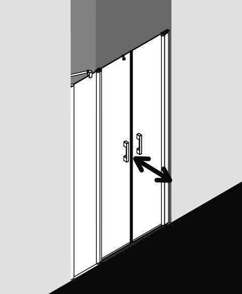 Kermi PEGA Pendeltür mit Festfeld PE PFR/L-PEPFL11018VAKM Kermi PEGA Pendeltür mit Festfeld PE PFR/L-PEPFL11018VAKM