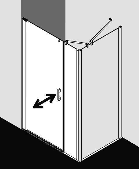 Kermi PEGA Pendeltür 1-flügelig und Festfeld PE 1OR/L-PE1OL10018VAKM Kermi PEGA Pendeltür 1-flügelig und Festfeld PE 1OR/L-PE1OL10018VAKM