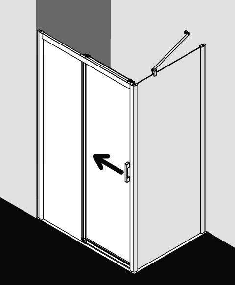 Kermi PEGA Gleittür 2-teilig bodenfrei mit Festfeld PE D2R/L-PED2L10018VAKM Kermi PEGA Gleittür 2-teilig bodenfrei mit Festfeld PE D2R/L-PED2L10018VAKM