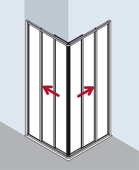 Kermi IBIZA 2000 Eckeinstieg 3-teilig Gleittüren - Halbteil I2 ED3-I2ED3075171AKM Kermi IBIZA 2000 Eckeinstieg 3-teilig Gleittüren - Halbteil I2 ED3-I2ED3075171AKM