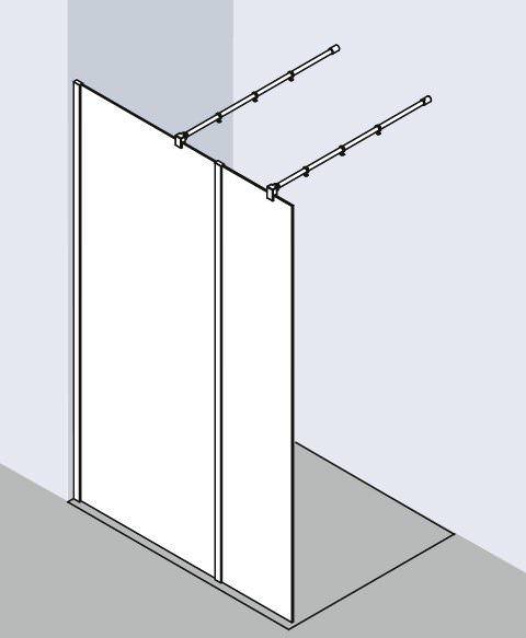 Kermi WALK-IN XB Festfeld in Flucht zur Kombination mit WALK-IN XB Duschwand XB WIH-XBWIH03020VAKM Kermi WALK-IN XB Festfeld in Flucht zur Kombination mit WALK-IN XB Duschwand XB WIH-XBWIH03020VAKM
