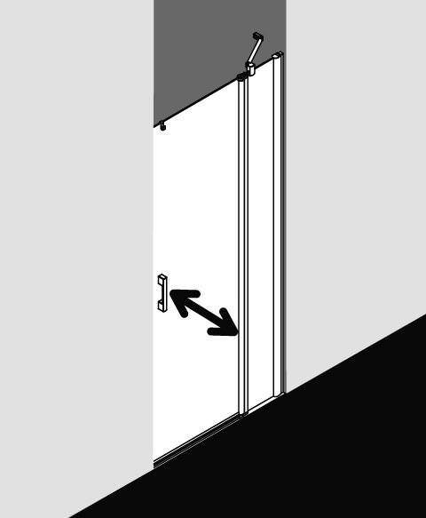 Kermi PEGA Pendeltür 1-flügelig mit Festfeld PE 1FR/L-PE1FL08018VAKM Kermi PEGA Pendeltür 1-flügelig mit Festfeld PE 1FR/L-PE1FL08018VAKM