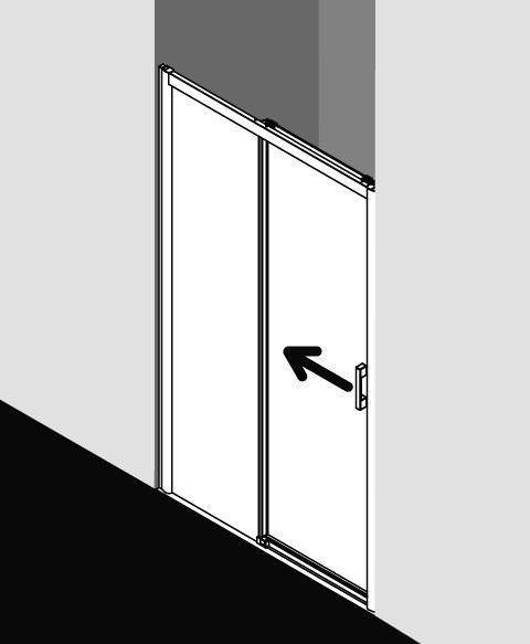 Kermi PEGA Gleittür 2-teilig bodenfrei mit Festfeld PE D2R/L-PED2L10018VAKM Kermi PEGA Gleittür 2-teilig bodenfrei mit Festfeld PE D2R/L-PED2L10018VAKM