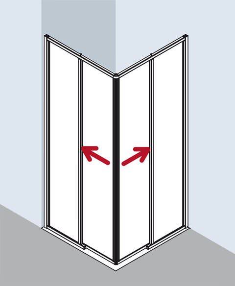 Kermi NOVA 2000 Eckeinstieg 2-teilig bodenfrei mit Gleittüren - Halbteil NM E2R/L-NME2R0752011KM Kermi NOVA 2000 Eckeinstieg 2-teilig bodenfrei mit Gleittüren - Halbteil NM E2R/L-NME2R0752011KM