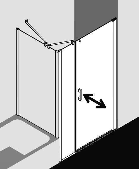 Kermi PEGA Pendeltür 1-flügelig und Festfeld PE 1OR/L-PE1OL10018VAKM Kermi PEGA Pendeltür 1-flügelig und Festfeld PE 1OR/L-PE1OL10018VAKM