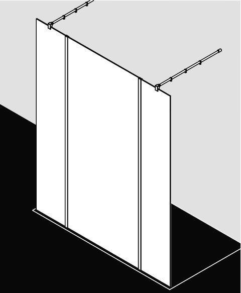 Kermi WALK-IN XB Festfeld in Flucht zur Kombination mit WALK-IN XB Duschwand XB WIH-XBWIH03020VAKM Kermi WALK-IN XB Festfeld in Flucht zur Kombination mit WALK-IN XB Duschwand XB WIH-XBWIH03020VAKM