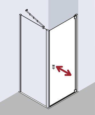 Kermi RAYA Pendeltür 1-flügelig RA 1WR/L-RA1WR075181AKM Kermi RAYA Pendeltür 1-flügelig RA 1WR/L-RA1WR075181AKM