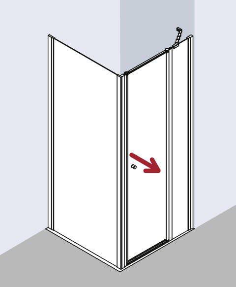 Kermi IBIZA 2000 Schwingtür mit Festfeld I2 STR/L-I2STR075171AKM Kermi IBIZA 2000 Schwingtür mit Festfeld I2 STR/L-I2STR075171AKM