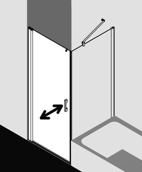 Kermi PEGA Pendeltür 1-flügelig für Seitenwand PE 1KR/L-PE1KL07518VAKM Kermi PEGA Pendeltür 1-flügelig für Seitenwand PE 1KR/L-PE1KL07518VAKM