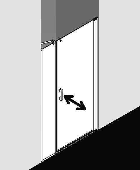 Kermi PEGA Pendeltür 1-flügelig und Festfeld PE 1OR/L-PE1OL10018VAKM Kermi PEGA Pendeltür 1-flügelig und Festfeld PE 1OR/L-PE1OL10018VAKM