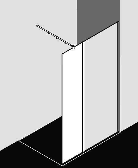 Kermi WALK-IN XB Festfeld in Flucht zur Kombination mit WALK-IN XB Duschwand XB WIH-XBWIH03020VAKM Kermi WALK-IN XB Festfeld in Flucht zur Kombination mit WALK-IN XB Duschwand XB WIH-XBWIH03020VAKM