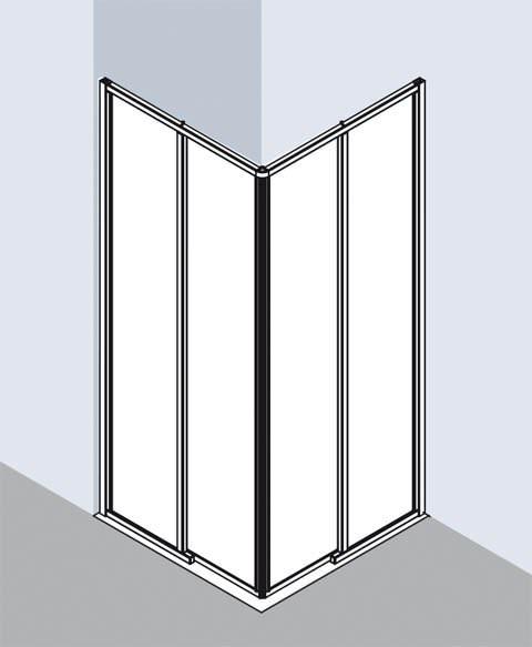 Kermi IBIZA 2000 Eckeinstieg 2-teilig bodenfrei Gleittüren - Halbteil I2 E2R/L-IME2R075201AKM Kermi IBIZA 2000 Eckeinstieg 2-teilig bodenfrei Gleittüren - Halbteil I2 E2R/L-IME2R075201AKM