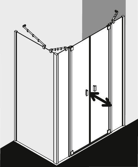 Kermi RAYA Pendeltür mit Festfeldern RA PTF-RAPTF120181AKM Kermi RAYA Pendeltür mit Festfeldern RA PTF-RAPTF120181AKM