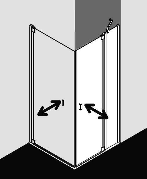 Kermi RAYA Pendeltür 1-flügelig mit Festfeld RA 1NR/L-RA1NR075181AKM Kermi RAYA Pendeltür 1-flügelig mit Festfeld RA 1NR/L-RA1NR075181AKM