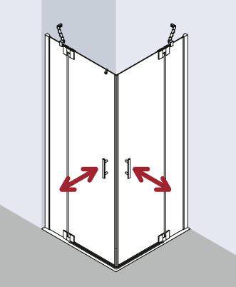 Kermi Filia XP Eckeinstieg 2-teilig (Pendeltüren mit Festfeldern) - Halbteil FX EPR/L-FXEPR07518VAKM Kermi Filia XP Eckeinstieg 2-teilig (Pendeltüren mit Festfeldern) - Halbteil FX EPR/L-FXEPR07518VAKM