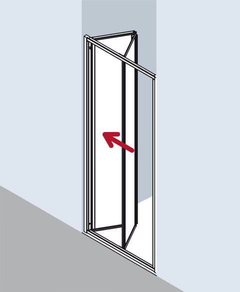 Kermi NOVA 2000 Falttür N2 FTD-N2FTD0701611KM