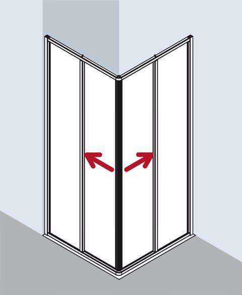 Kermi NOVA 2000 Eckeinstieg 2-teilig mit Gleittüren - Halbteil N2 ED2-N2ED20701711KM Kermi NOVA 2000 Eckeinstieg 2-teilig mit Gleittüren - Halbteil N2 ED2-N2ED20701711KM