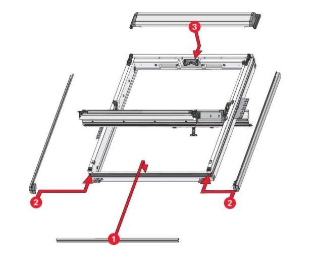 RotoQ Eindeckrahmen für bauseitigen Anschluss EDX-744586M