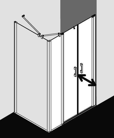 Kermi PEGA Pendeltür mit Festfeld PE PFR/L-PEPFL11018VAKM Kermi PEGA Pendeltür mit Festfeld PE PFR/L-PEPFL11018VAKM