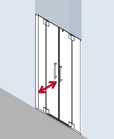 Kermi Pasa XP Pendeltür mit Festfeldern PX PTF-PXPTF110181AKM Kermi Pasa XP Pendeltür mit Festfeldern PX PTF-PXPTF110181AKM