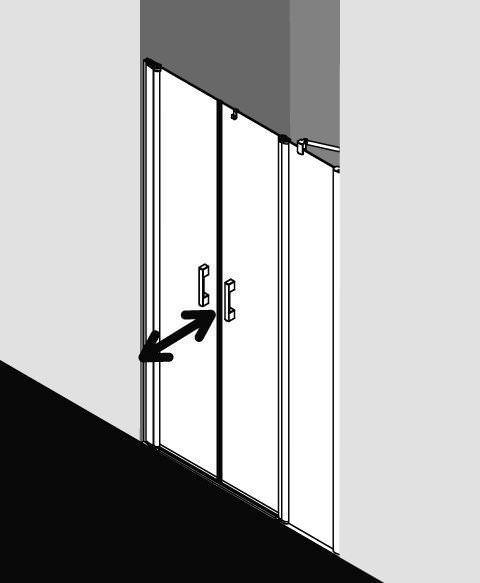 Kermi PEGA Pendeltür mit Festfeld PE PFR/L-PEPFL11018VAKM Kermi PEGA Pendeltür mit Festfeld PE PFR/L-PEPFL11018VAKM