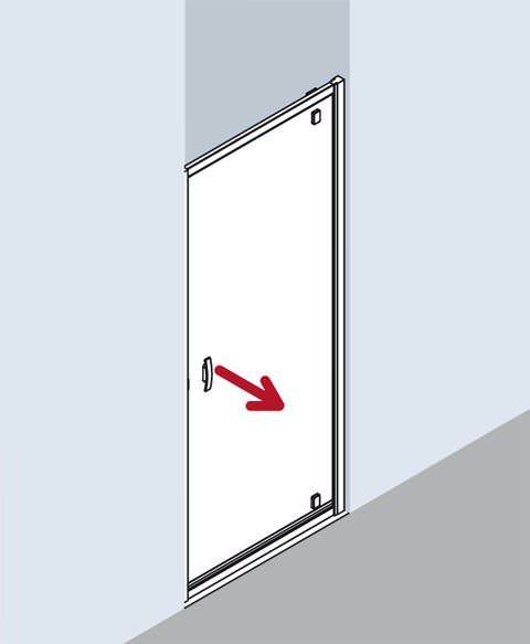 Kermi IBIZA 2000 Schwingtür mit versetztem Drehpunkt I2 KOD-I2KOD075171AKM Kermi IBIZA 2000 Schwingtür mit versetztem Drehpunkt I2 KOD-I2KOD075171AKM