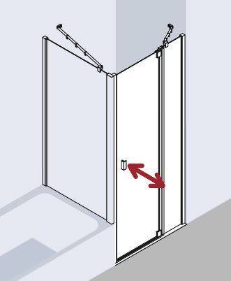 Kermi RAYA Pendeltür 1-flügelig mit Festfeld RA 1GR/L-RA1GR075181AKM Kermi RAYA Pendeltür 1-flügelig mit Festfeld RA 1GR/L-RA1GR075181AKM