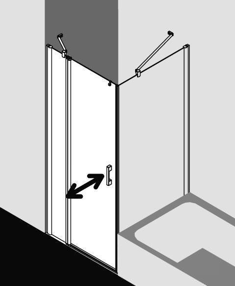 Kermi PEGA Pendeltür 1-flügelig mit Festfeld PE 1NR/L-PE1NL08018VAKM Kermi PEGA Pendeltür 1-flügelig mit Festfeld PE 1NR/L-PE1NL08018VAKM