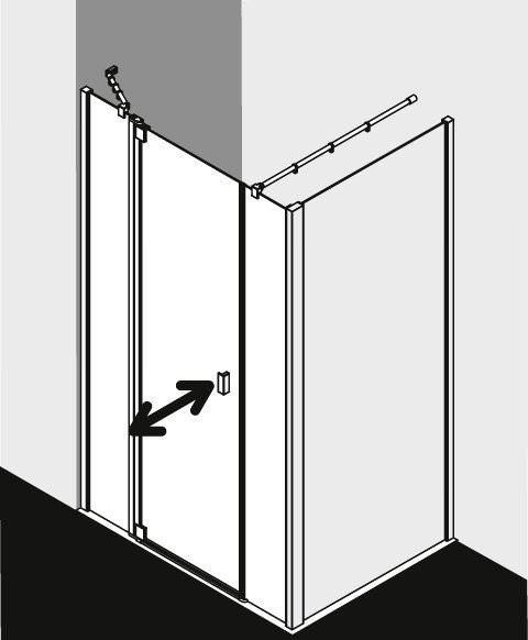 Kermi RAYA Pendeltür 1-flügelig mit Festfeldern RA 1AR/L-RA1AR100181AKM Kermi RAYA Pendeltür 1-flügelig mit Festfeldern RA 1AR/L-RA1AR100181AKM