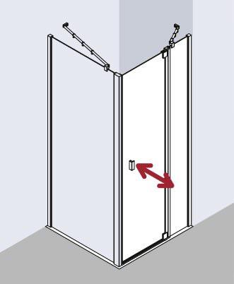 Kermi RAYA Pendeltür 1-flügelig mit Festfeld RA 1GR/L-RA1GR075181AKM Kermi RAYA Pendeltür 1-flügelig mit Festfeld RA 1GR/L-RA1GR075181AKM