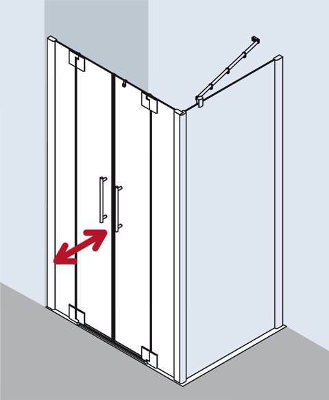 Kermi Pasa XP Pendeltür mit Festfeldern PX PTF-PXPTF110181AKM Kermi Pasa XP Pendeltür mit Festfeldern PX PTF-PXPTF110181AKM