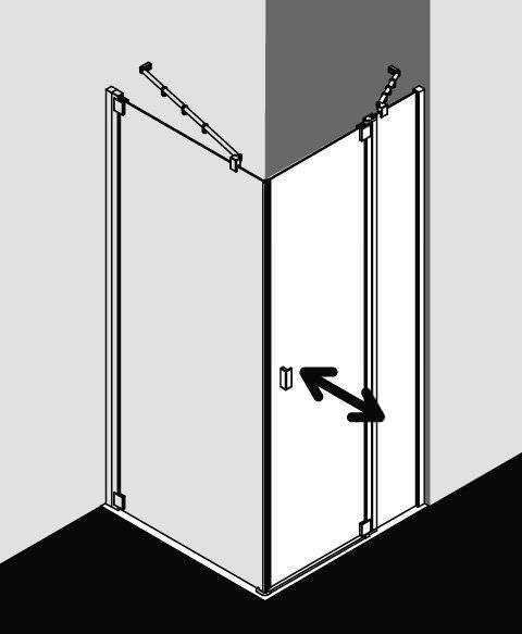 Kermi RAYA Pendeltür 1-flügelig mit Festfeld RA 1NR/L-RA1NR075181AKM Kermi RAYA Pendeltür 1-flügelig mit Festfeld RA 1NR/L-RA1NR075181AKM