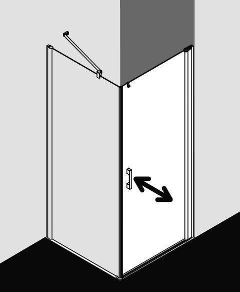 Kermi PEGA Pendeltür 1-flügelig für Seitenwand PE 1KR/L-PE1KL07518VAKM Kermi PEGA Pendeltür 1-flügelig für Seitenwand PE 1KR/L-PE1KL07518VAKM