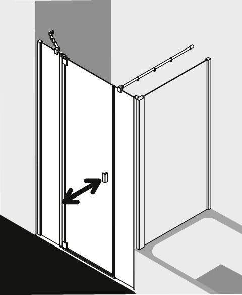 Kermi RAYA Pendeltür 1-flügelig mit Festfeldern RA 1AR/L-RA1AR100181AKM Kermi RAYA Pendeltür 1-flügelig mit Festfeldern RA 1AR/L-RA1AR100181AKM