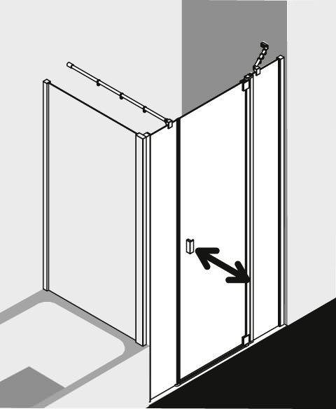 Kermi RAYA Pendeltür 1-flügelig mit Festfeldern RA 1AR/L-RA1AR100181AKM Kermi RAYA Pendeltür 1-flügelig mit Festfeldern RA 1AR/L-RA1AR100181AKM