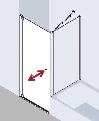Kermi RAYA Pendeltür 1-flügelig RA 1WR/L-RA1WR075181AKM Kermi RAYA Pendeltür 1-flügelig RA 1WR/L-RA1WR075181AKM