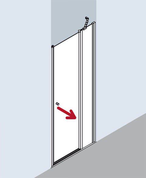 Kermi IBIZA 2000 Schwingtür mit Festfeld I2 STR/L-I2STR075171AKM Kermi IBIZA 2000 Schwingtür mit Festfeld I2 STR/L-I2STR075171AKM