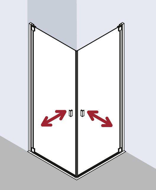 Kermi RAYA Eckeinstieg Pendeltüren - Halbteil RA 1ER/L-RA1ER075181AKM Kermi RAYA Eckeinstieg Pendeltüren - Halbteil RA 1ER/L-RA1ER075181AKM