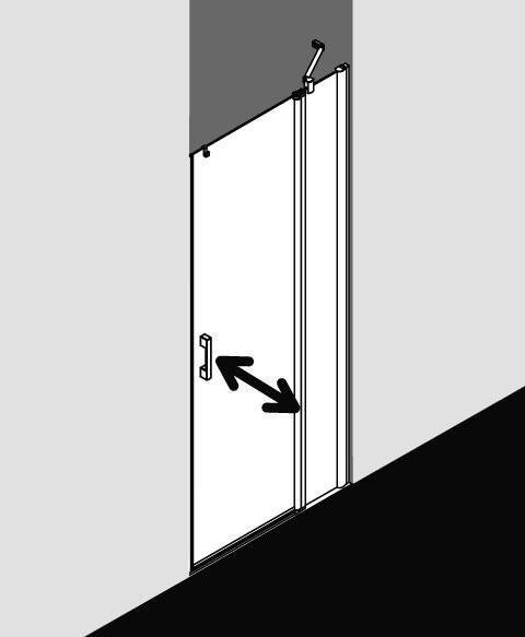 Kermi PEGA Pendeltür 1-flügelig mit Festfeld PE 1GR/L-PE1GL08018VAKM Kermi PEGA Pendeltür 1-flügelig mit Festfeld PE 1GR/L-PE1GL08018VAKM