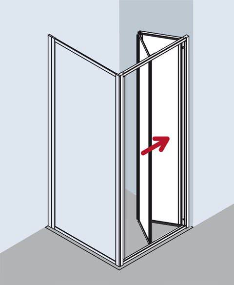 Kermi NOVA 2000 Falttür N2 FTD-N2FTD0701611KM