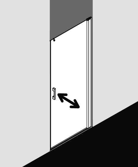 Kermi PEGA Pendeltür 1-flügelig für Nische 1WR/L-PE1WL07518VAKM Kermi PEGA Pendeltür 1-flügelig für Nische 1WR/L-PE1WL07518VAKM