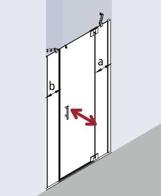 Kermi Filia XP Pendeltür 1-flügelig mit Festfeldern FX 1GR/L-FX1GR11018VAKM Kermi Filia XP Pendeltür 1-flügelig mit Festfeldern FX 1GR/L-FX1GR11018VAKM